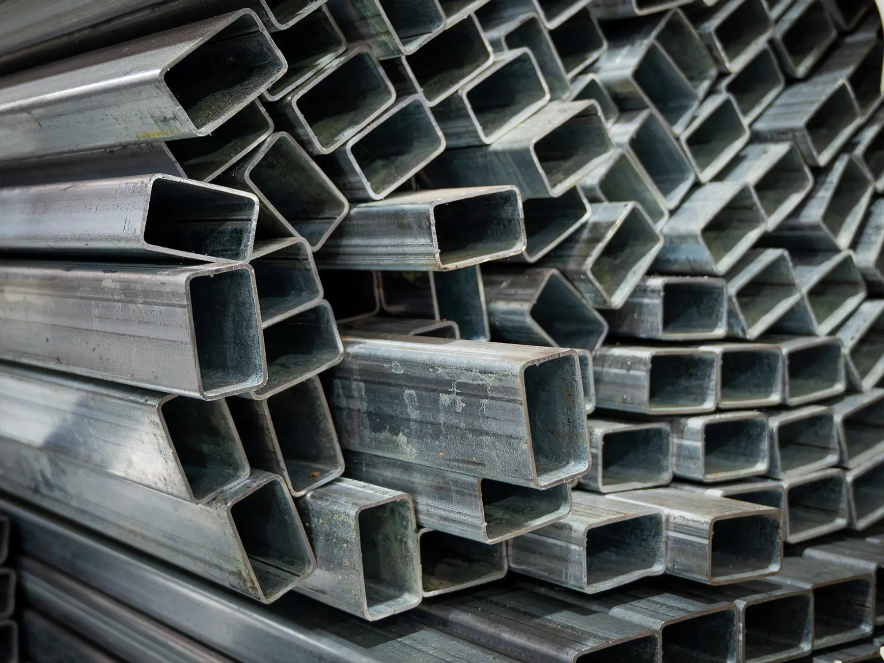 Rechthoekige stalen kokers - Verzinkt - Sfeerafbeelding