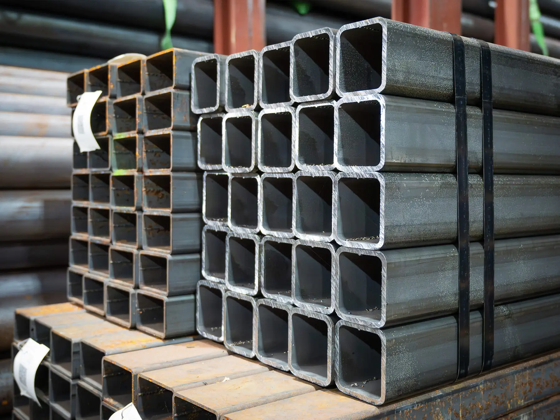 Vierkante buisprofielen van staal